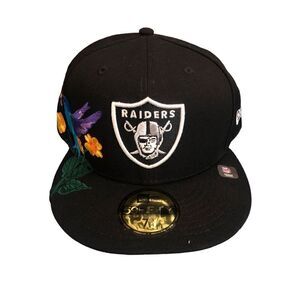 New Era Las Vegas Raiders 59FIFTY fitted Bloom Hat Size 7 3/4